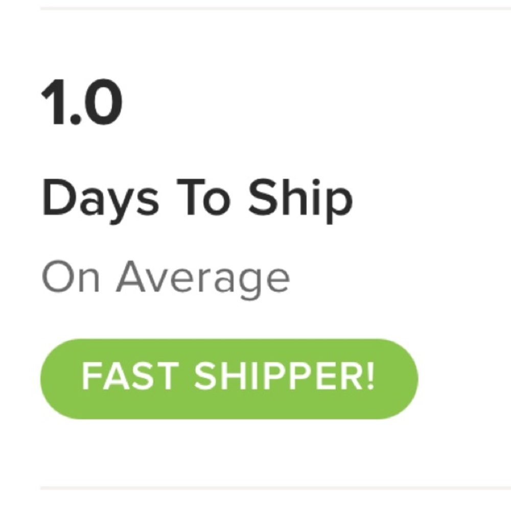 FAST Shipping!